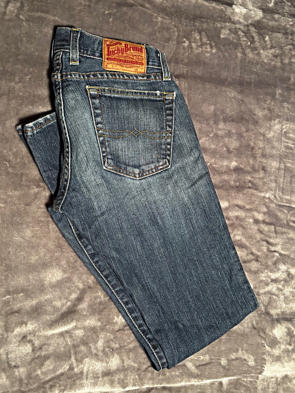 Lucky Brand Women's Dark Blue Book Cut Jeans